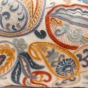 13” by 19” Embroidered Pillow from Pier 1